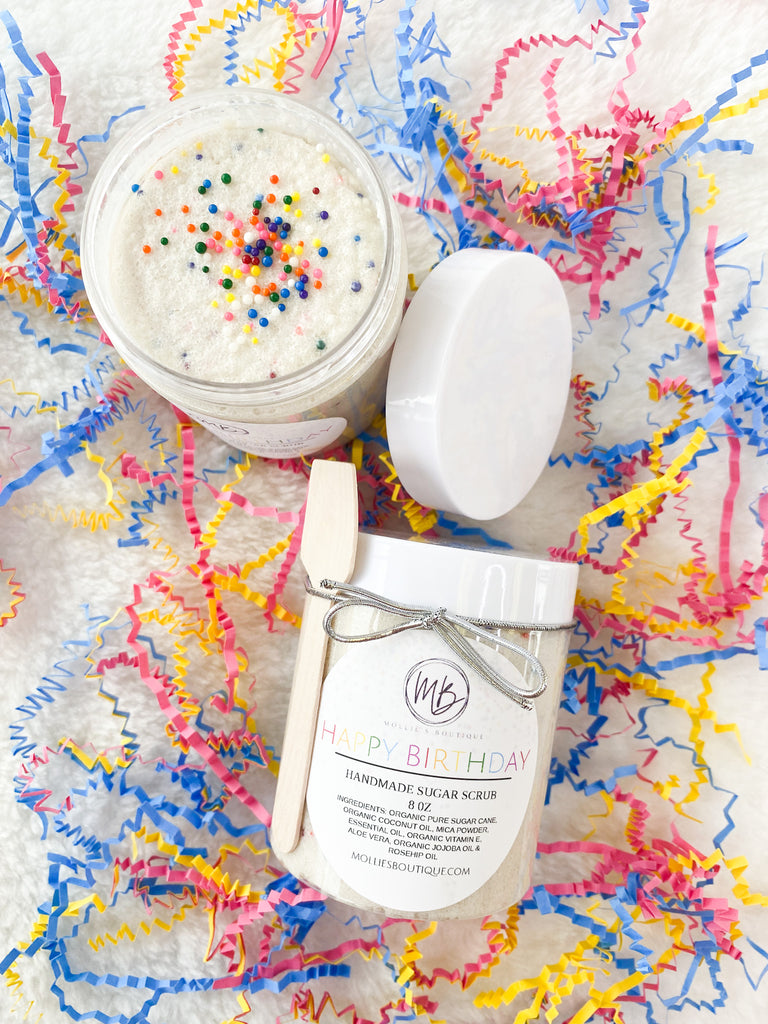 Organic Sugar Body Scrub - Happy Birthday (Birthday Cake)