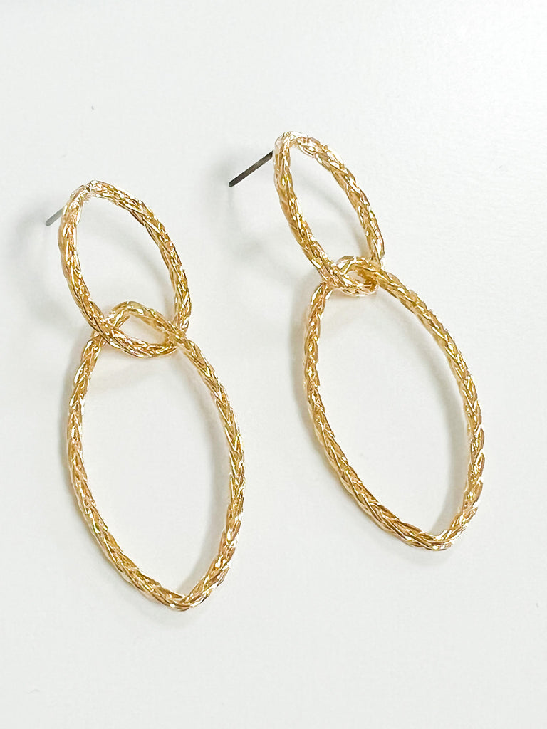 Nora - Gold Drop Earrings