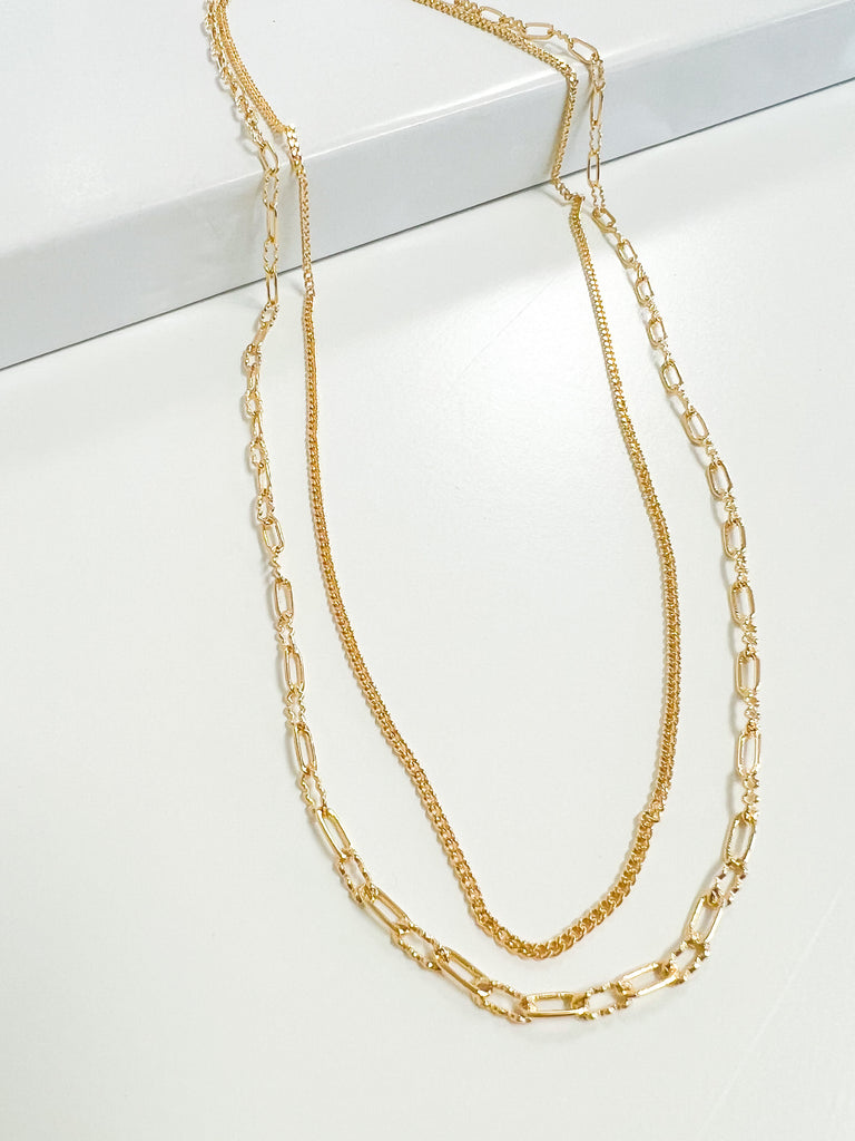 Mindi - Gold Layered Chain Necklace