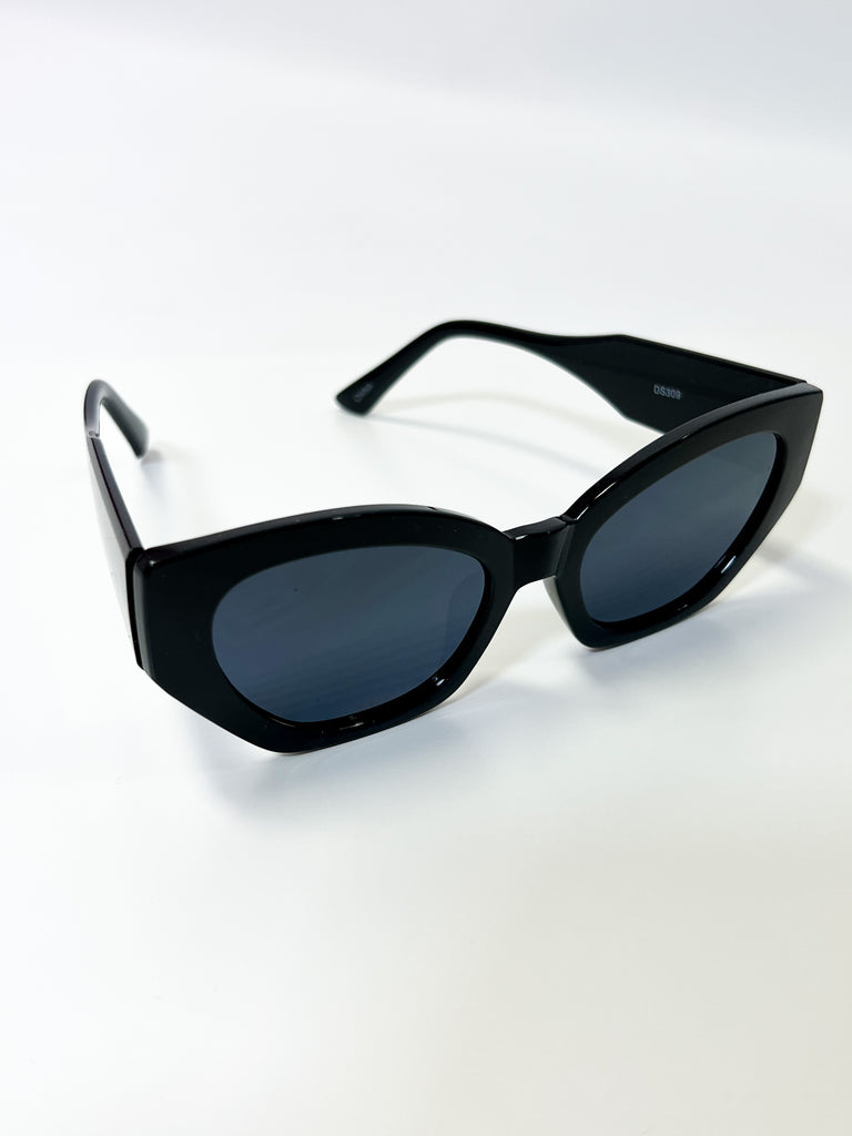 Brandi - Cat Eye Wide Arm Sunglasses