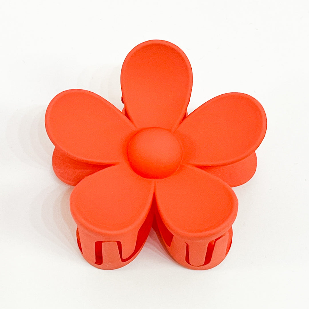 Tia - 3" Flower Hair Claw Clip