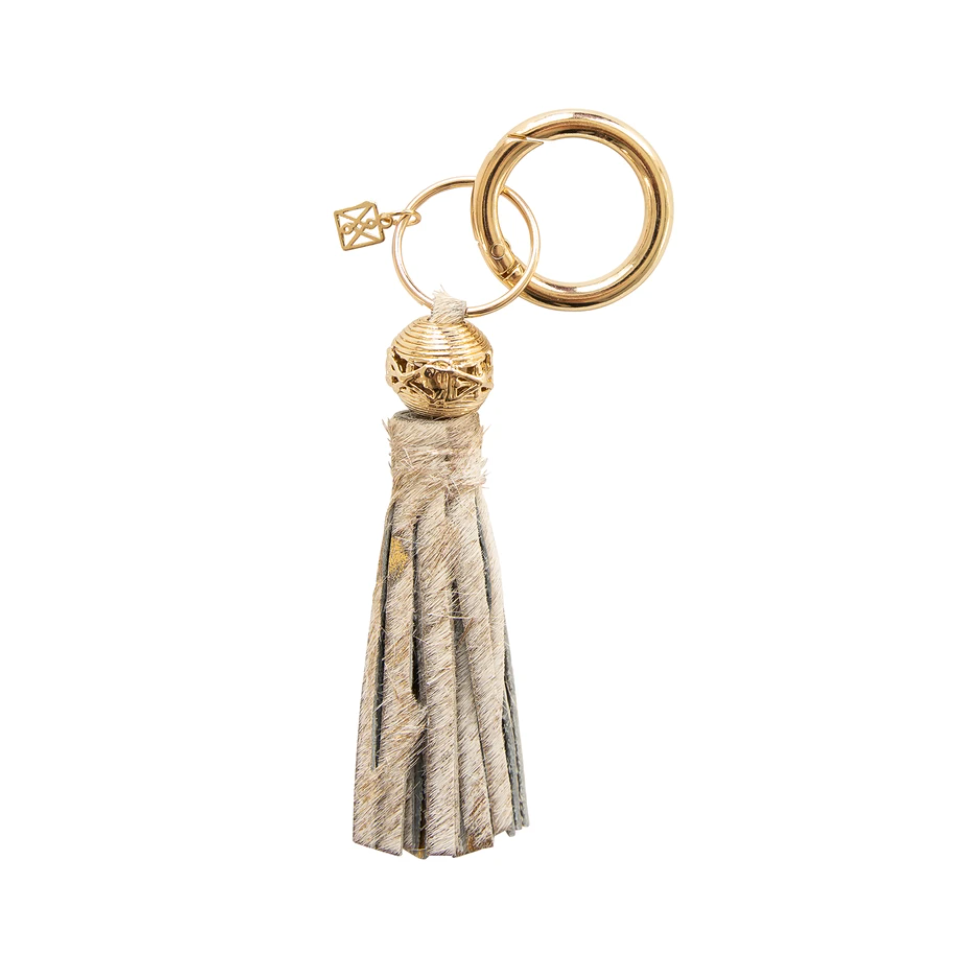 Leather Tassel Keychain