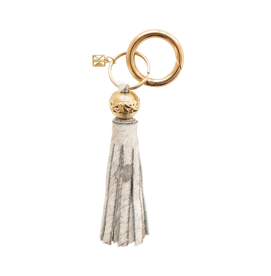 Leather Tassel Keychain