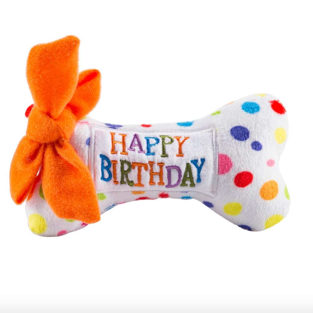 Dog Toy - Happy Birthday Bone