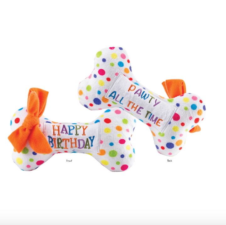 Dog Toy - Happy Birthday Bone