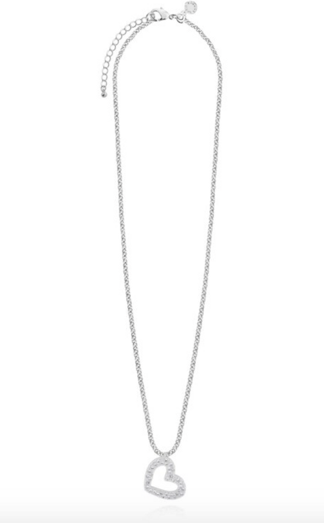 Katie Loxton - Silver Heart Pave Necklace