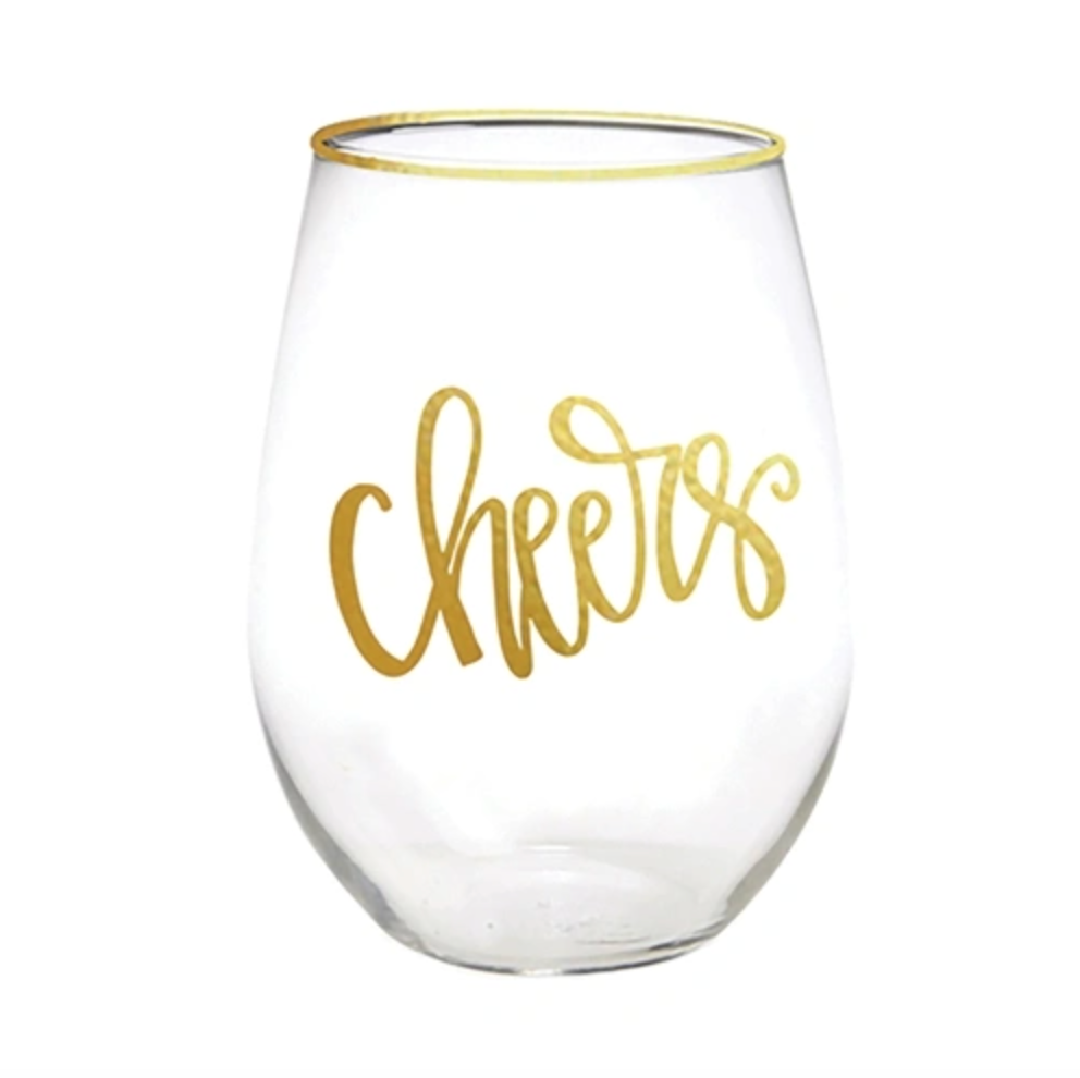 Cheers Stemless Wine Glass