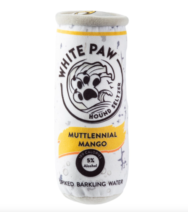 Dog Toy - Muttlennial Mango White Paw