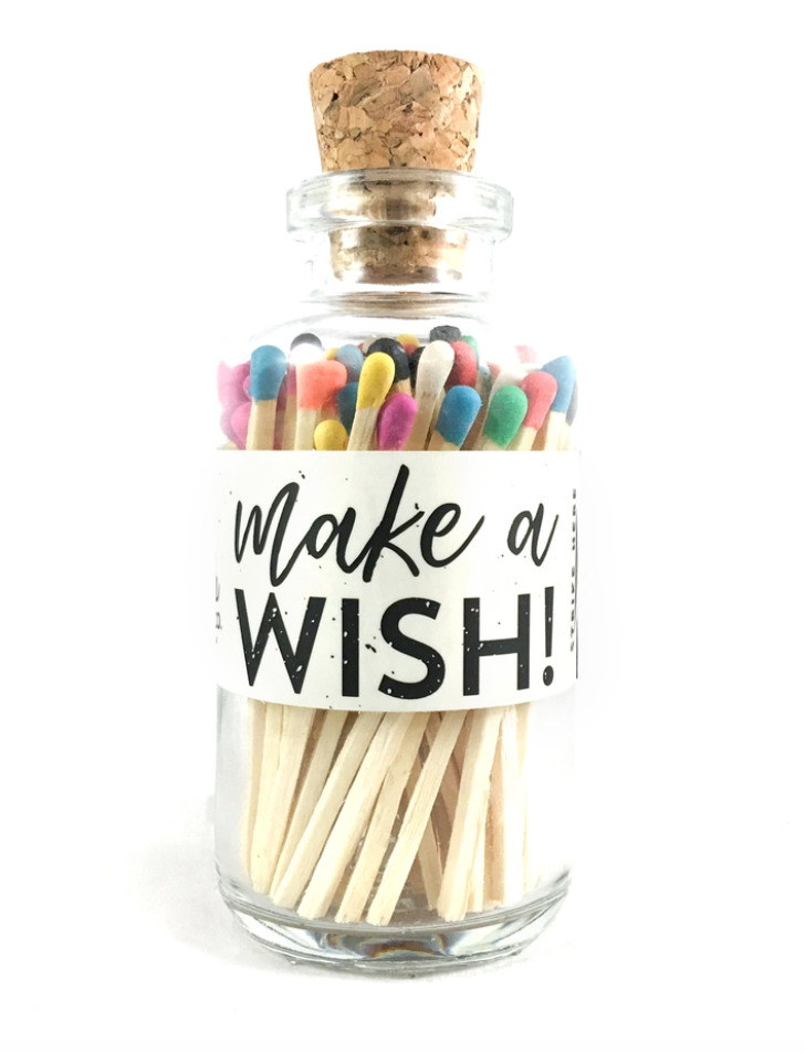 Vintage Apothecary Matches - Make A Wish Rainbow