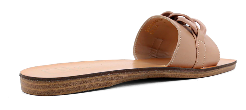 Dilia - Nude Chain Detail Sandal