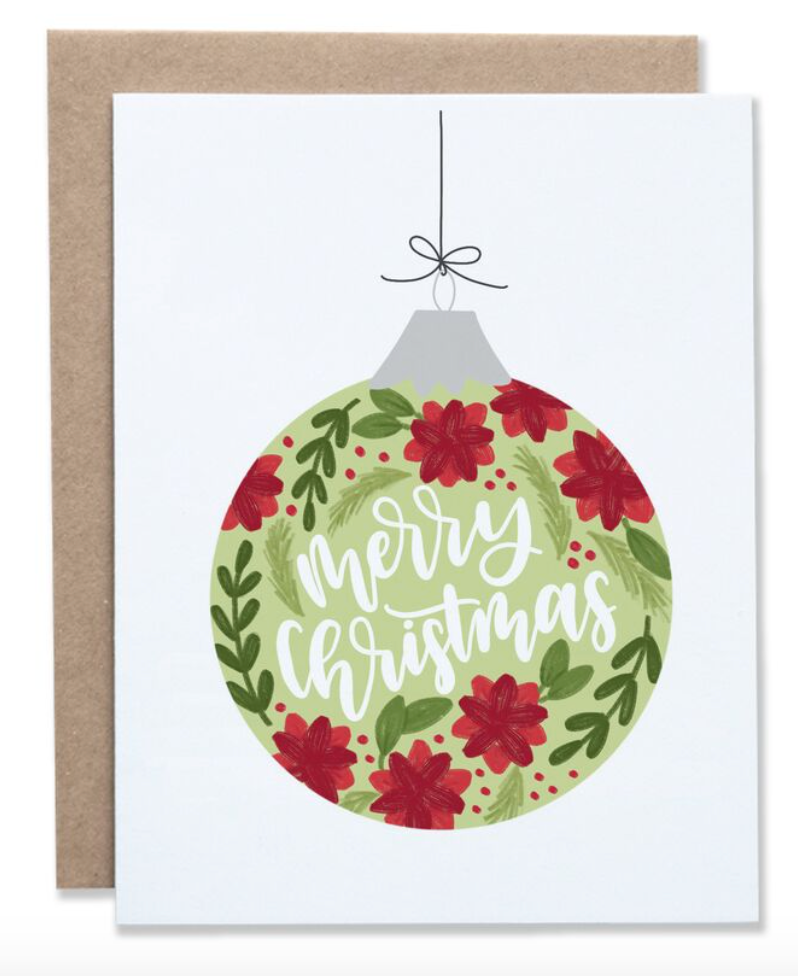 Christmas Card - Merry Christmas Ornament