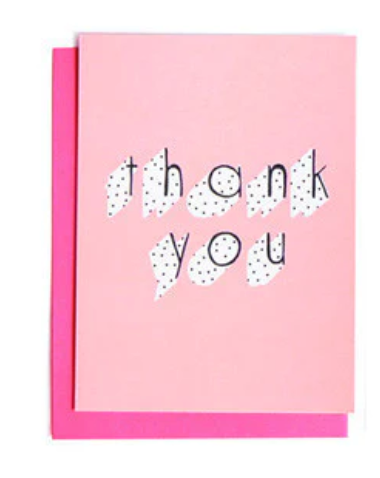 Greeting Card - Thank You Polka Dots
