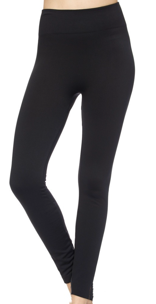 Black Fleece Lined Leggings