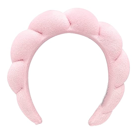 Terry Cloth Spa Headband - Pink