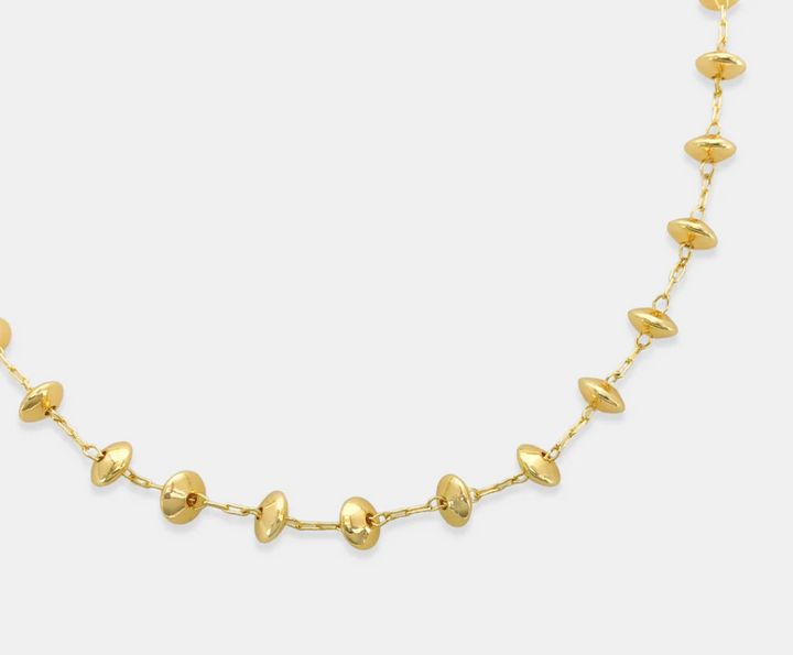 Angie - Saucer Beaded Necklace