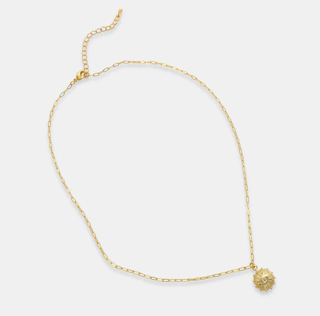 Elle - Evil Eye Charm Necklace