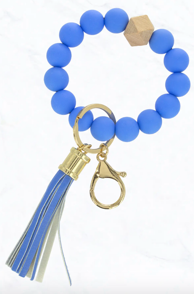 Silicone Beaded Keychain and Key Wristlet 