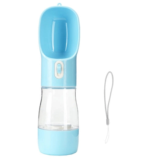 Pet Travel Drinking Bottle - Blue & Pink
