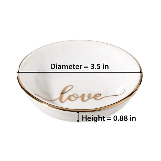 Love Ceramic Ring Dish