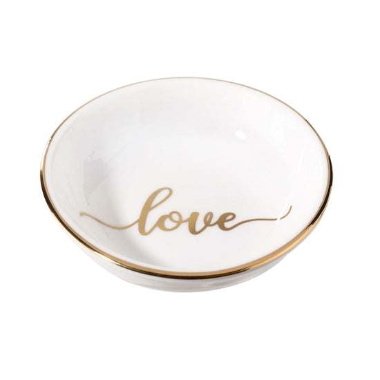 Love Ceramic Ring Dish